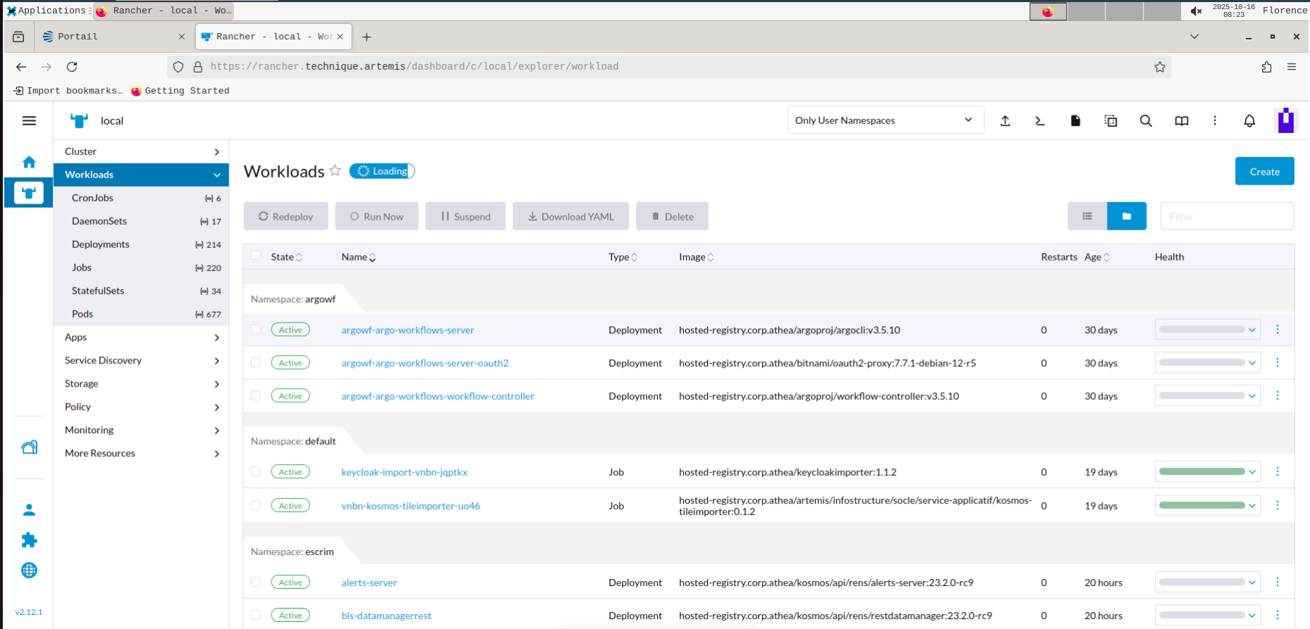 View the k8s objects