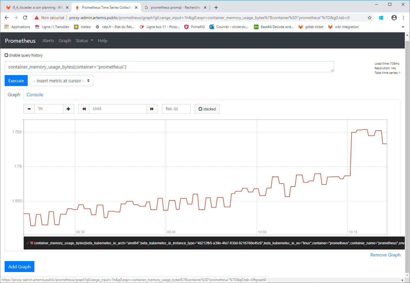 Prometheus - Value History